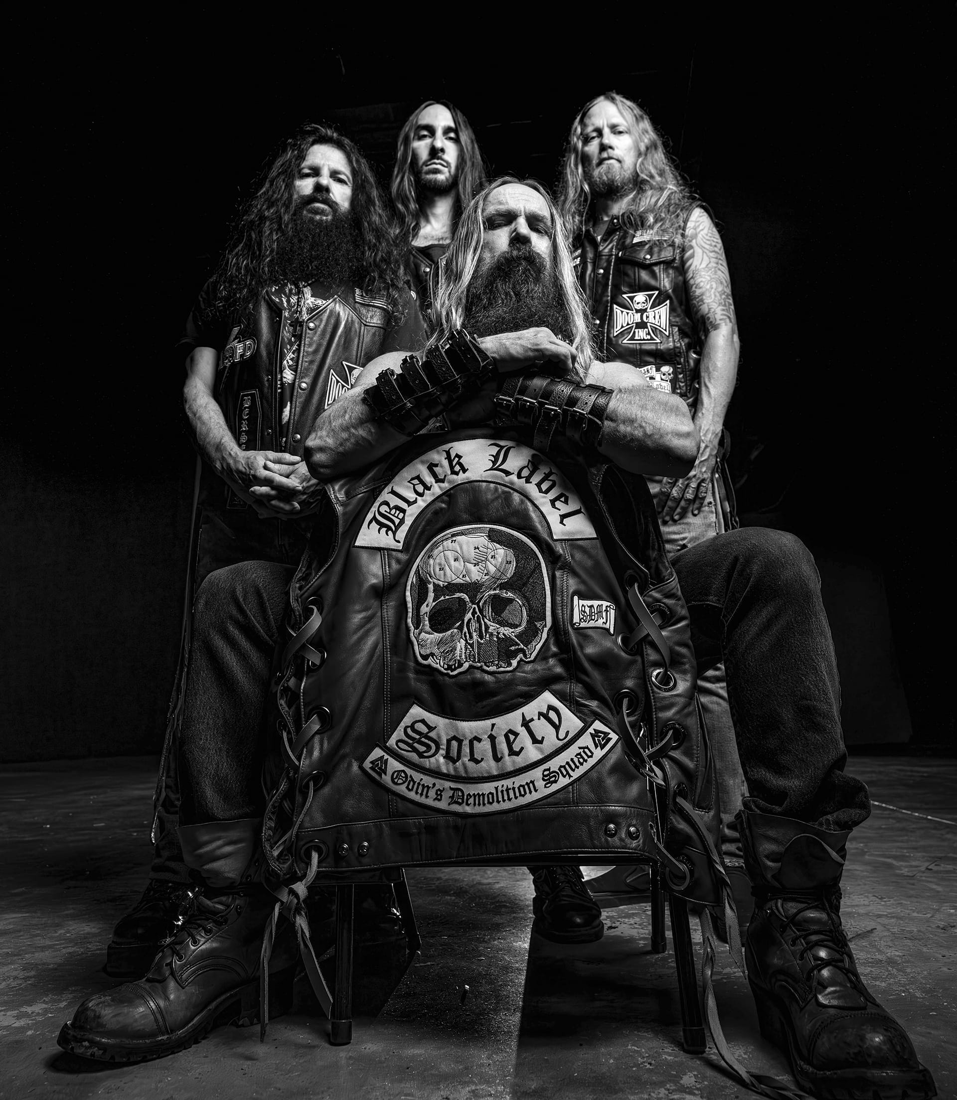 Black Label Society band portrait